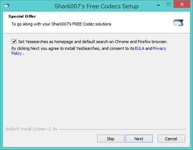 Special Offer To go along with your Shark007's FREE Codec solutions