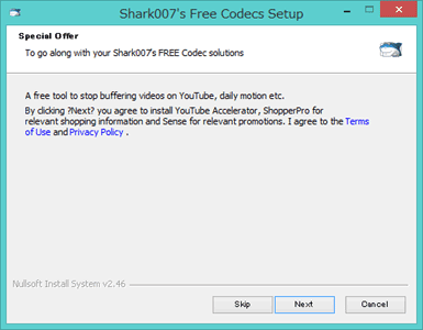 Special Offer To go along with your Shark007's FREE Codec solutions